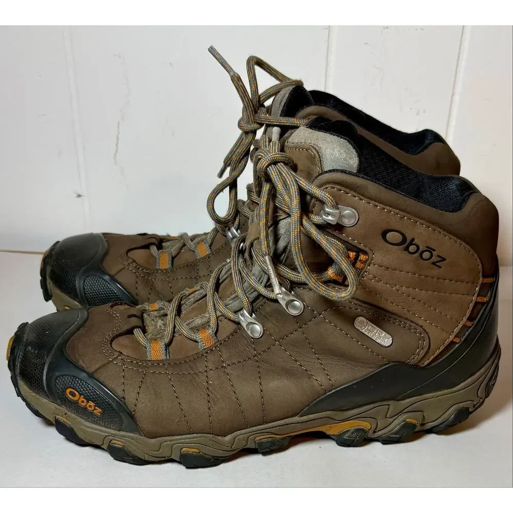 Oboz Men’s Bridger Mid Waterproof Hiking Boots Brown 22101 Sz 10